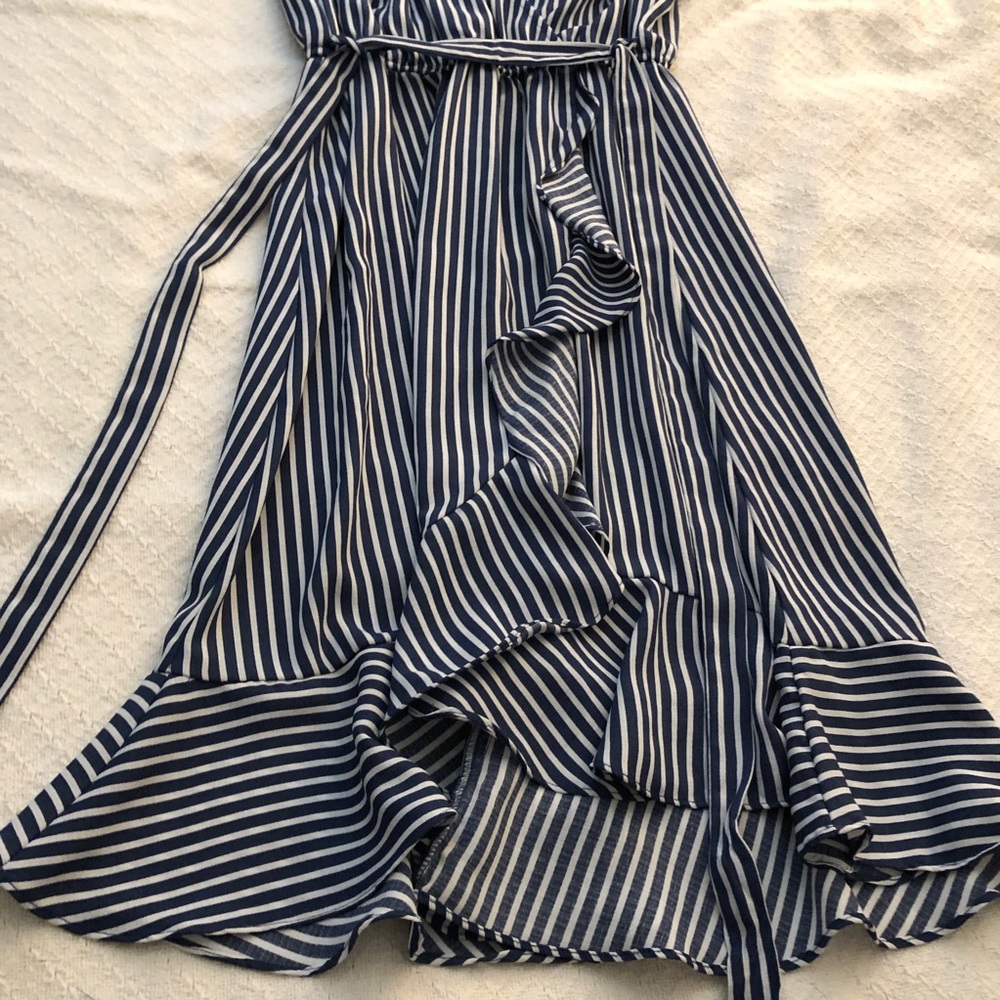 Naïf Nautical blue and white striped faux splice dress - Picture 2 of 7